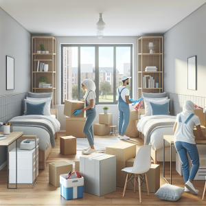 Mudanza de dormitorio universitario